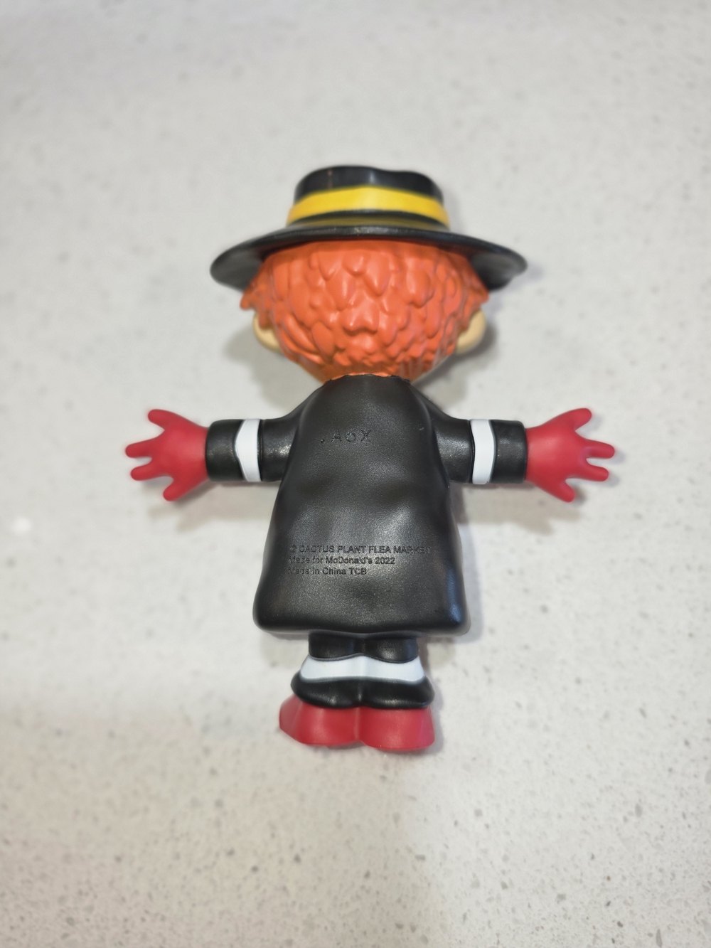 McDonald's Kids Toy: Black & White Striped Mascot Figure with Green Tie - Picture 2 of 6